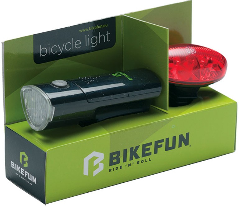 Lámpa BIKEFUN LINK szett E+H 5+4 LED - JY-369+JY-388R