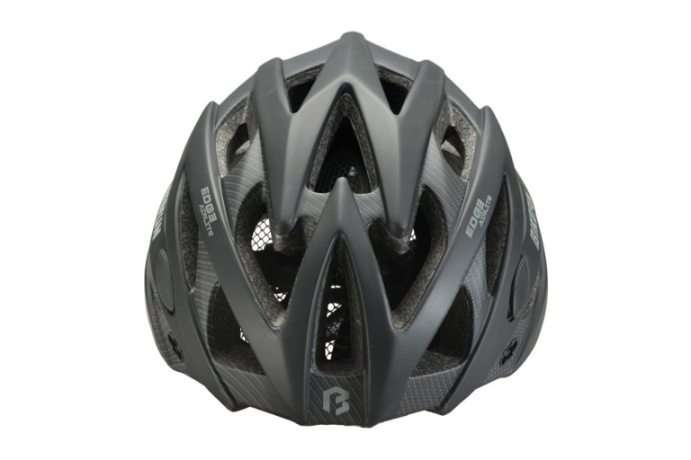 Fejvédő BIKEFUN EDGE fekete/karbon - MV29-BC