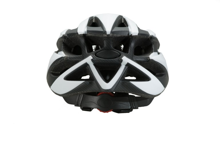 Fejvédő BIKEFUN EDGE fehér/karbon - MV29-WC