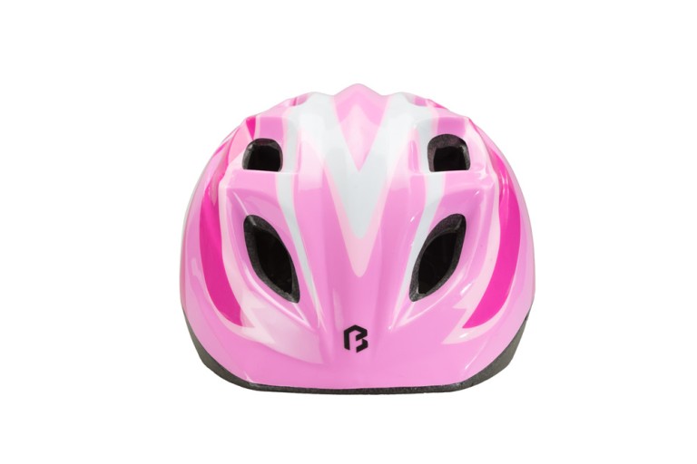 Fejvédő BIKEFUN JUNIOR pink/fehér - HB8-PW