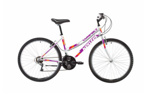 Kenzel COMPACT  Fehér-lila kerékpár
