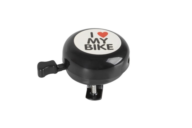 CSENGŐ ACÉL FIGURÁS M-WAVE SZÍVECSKÉS - 54 MM FEKETE