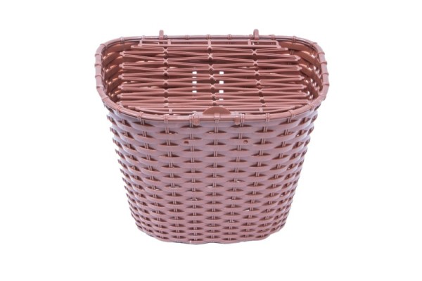 KOSÁR ELSŐ MŰANYAG FEDELES 36X29X25 CM + TARTOZÉK BARNA (30db/doboz)