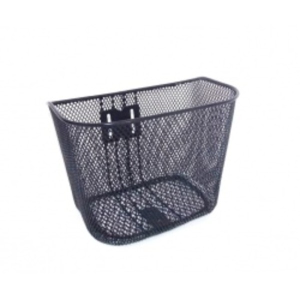 KOSÁR ELSŐ ACÉL DRÓT 35X25,5X26/24 CM + TARTOZÉK FEKETE