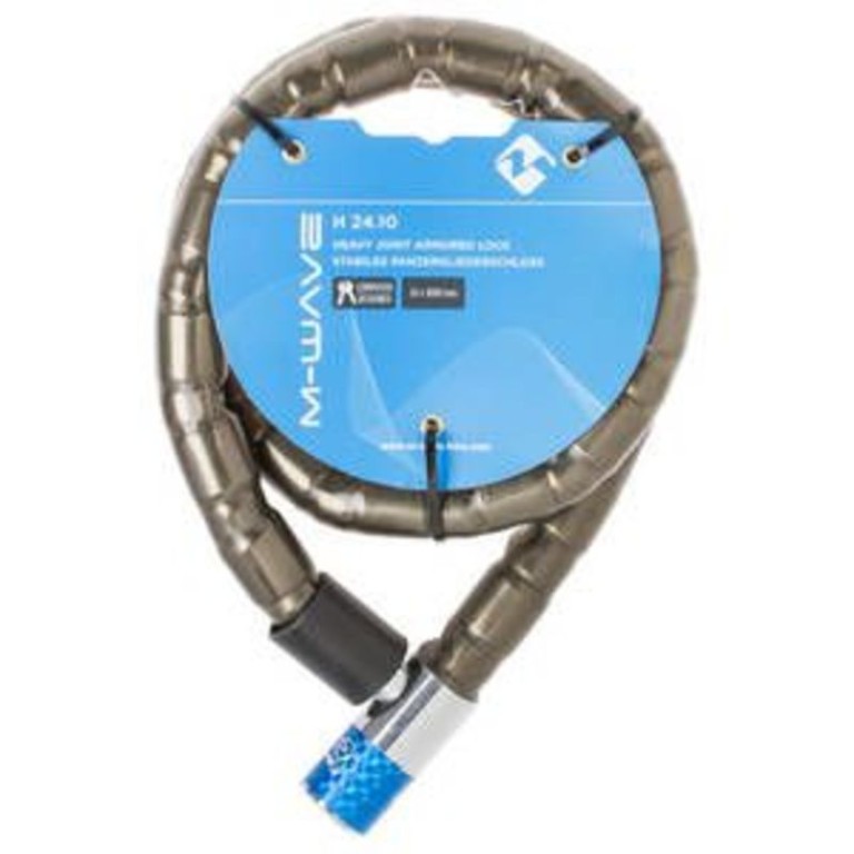 ZÁR PÁNCÉL KULCSOS 24X1000MM FÜSTSZÍNŰ M-WAVE SZRK M-WAVE H24.10