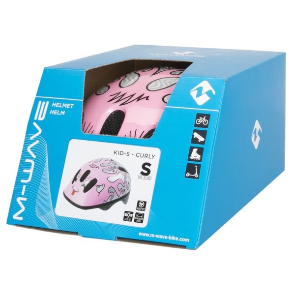 SISAK GYERMEK S 52-57CM M-WAVE CURLY RÓZSASZÍN