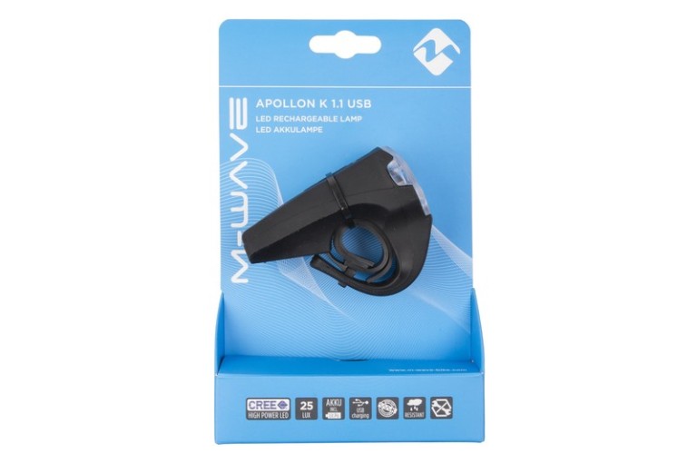 LÁMPA ELSÖ USB AKKUS 1LED 25LUX SZILIKON M-WAVE AKKUS 1LED 25LUX USB SZILIKON APOLLON