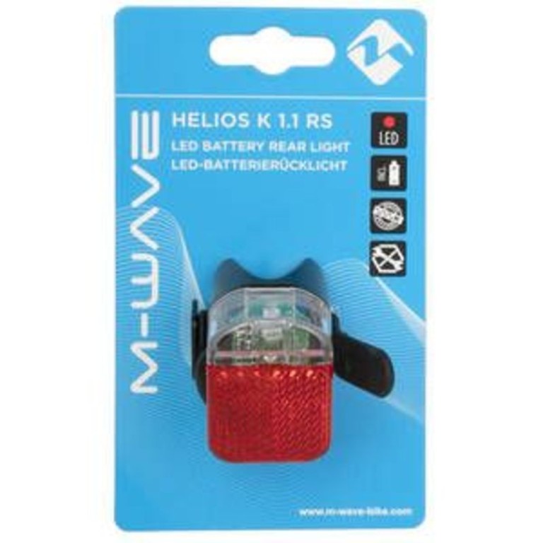 VILLOGO HÁTSO LMS >HELIOS K 1.1R< 1LED 2F. M-WAVE LÁMPA HÁTSO ELEMES 1LED 2FUNK 30G M-WAVE